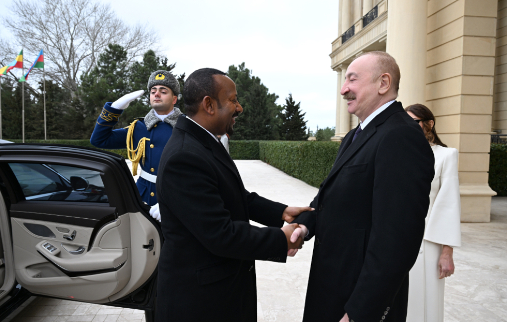 Offizieller Empfang von Premierminister Äthiopiens in Baku VIDEO