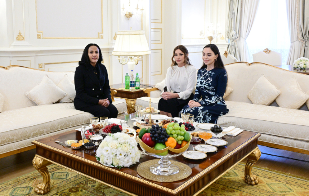 First Ladies of Azerbaijan and Ethiopia met in Baku VIDEO