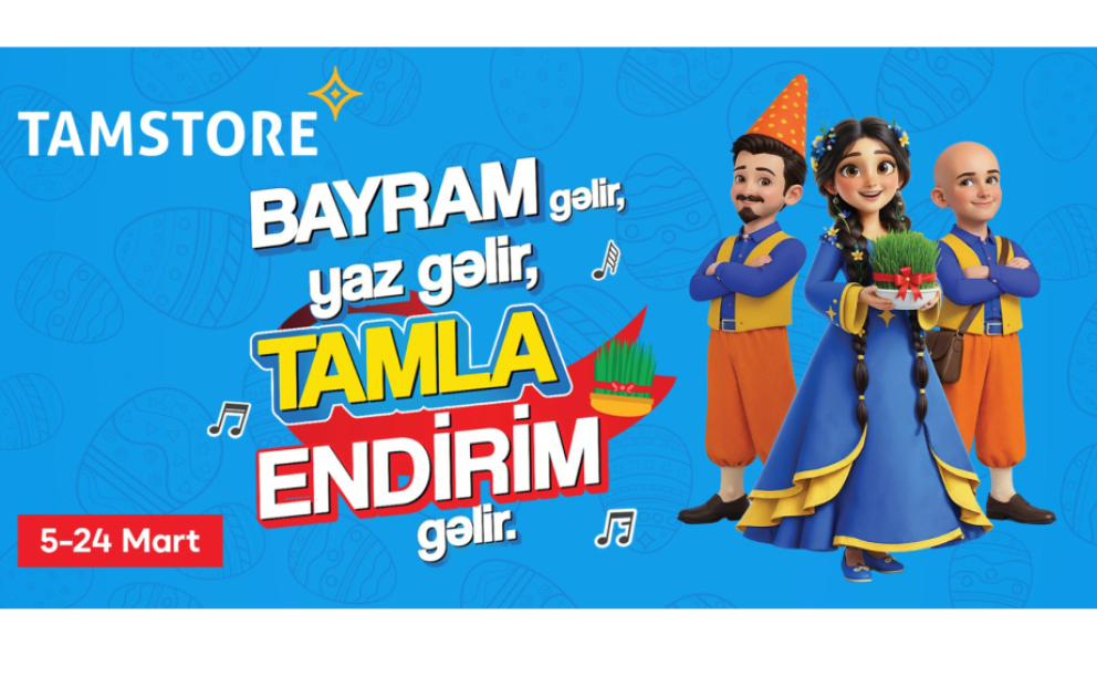 Bayram gəlir, yaz gəlir, Tamla endirim gəlir VİDEO