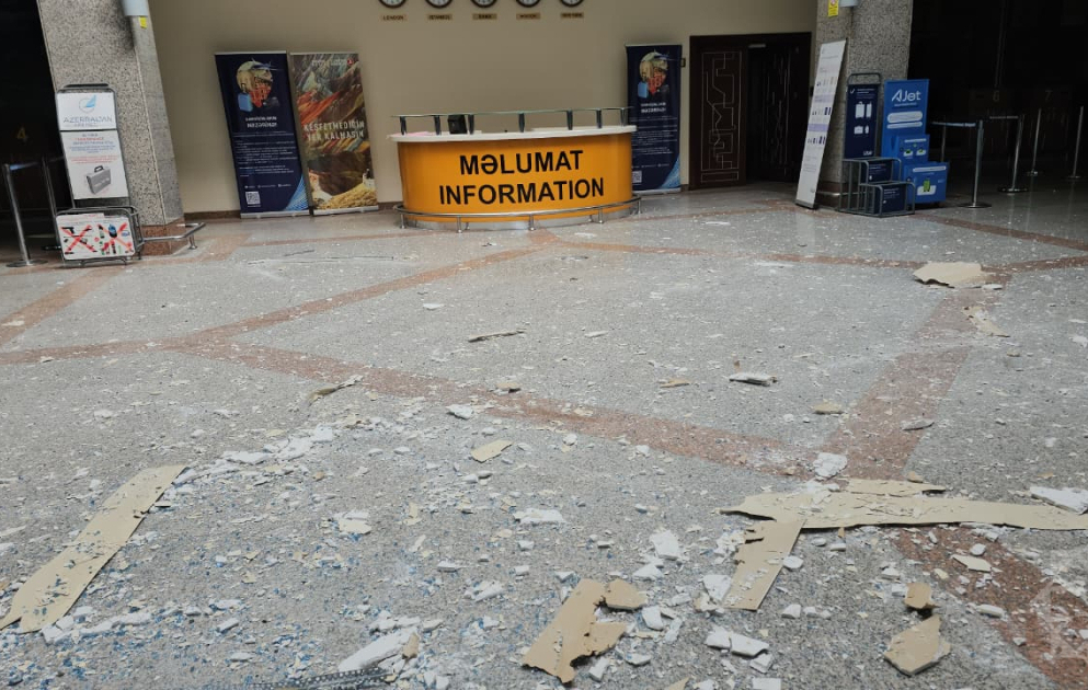 Drone attack on Nakhchivan International Airport – PHOTOS VIDEO