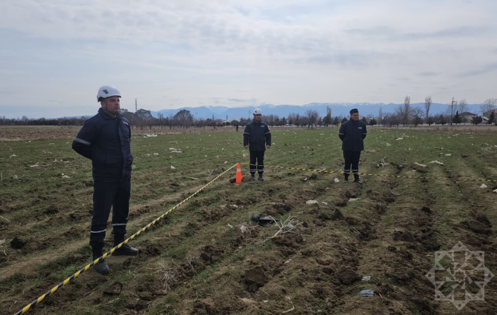 Remnants of drone that fell near school in Nakhchivan – PHOTOS VIDEO