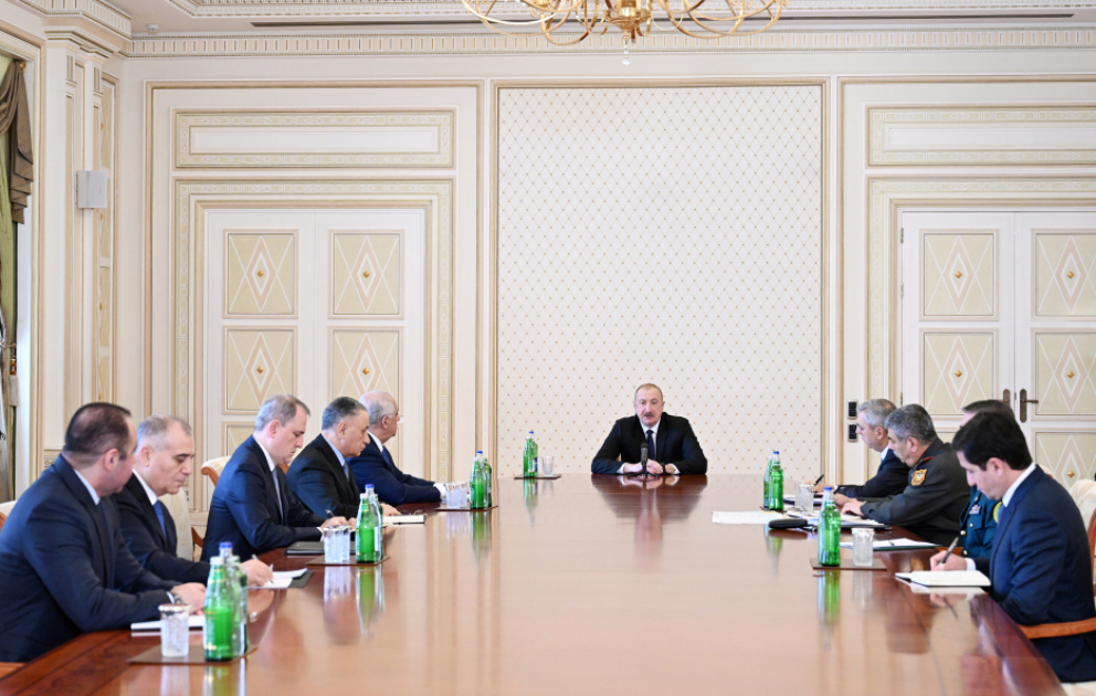 President Ilham Aliyev chaired meeting of Security Council VIDEO