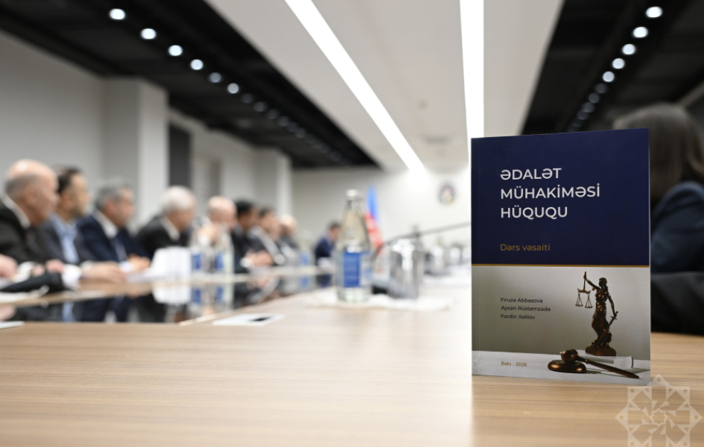 "Ədalət mühakiməsi hüququ" adlı dərs vəsaiti təqdim edilib VİDEO
