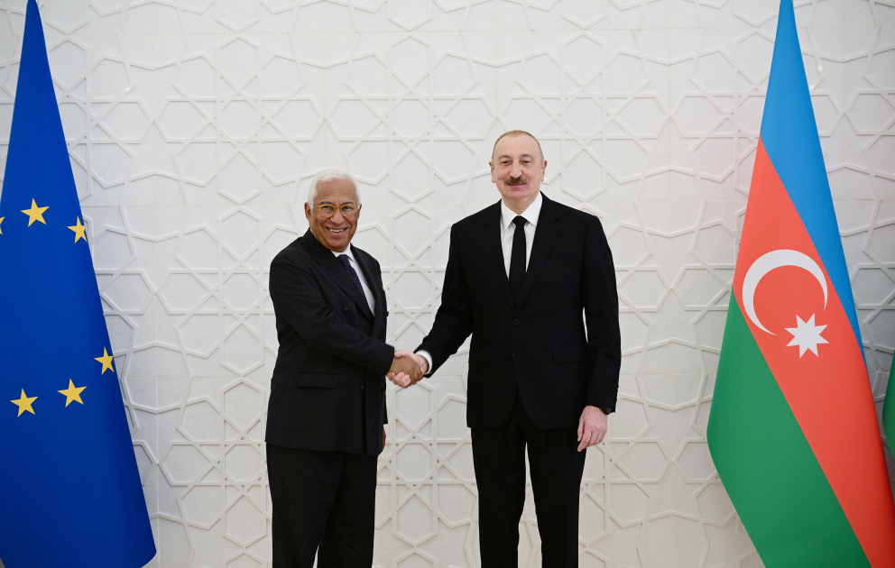 Состоялась встреча Президента Ильхама Алиева с президентом Совета Европейского Союза один на один ВИДЕО