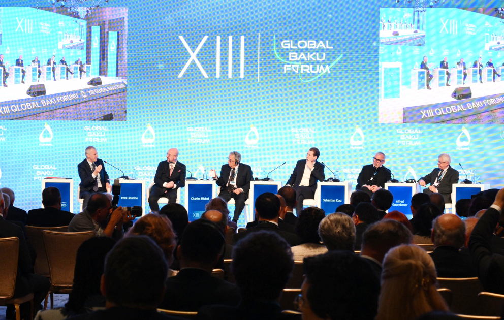 XIII Qlobal Bakı Forumunun ilk panel iclası qlobal təhlükəsizlik və güclər balansı mövzusuna həsr edilib  YENİLƏNİB  VİDEO