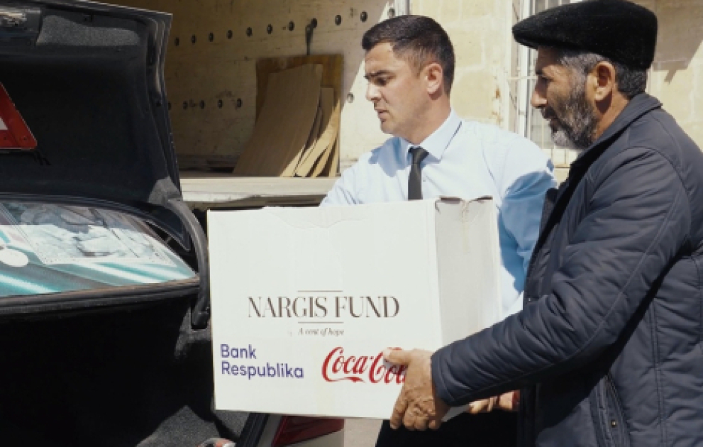 Beyləqanda 141 şəhid ailəsinə Ramazan sovqatları təqdim olunub VİDEO