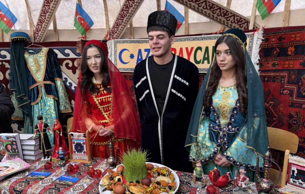 Юрта, посвященная Азербайджану, украсила Новруз в Астане ВИДЕО