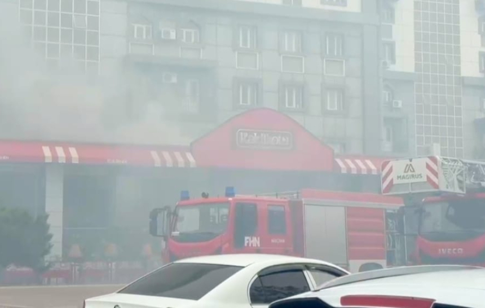Naxçıvanda restoranda baş verən yanğın söndürülüb, xəsarət alan olmayıb YENİLƏNİB VİDEO