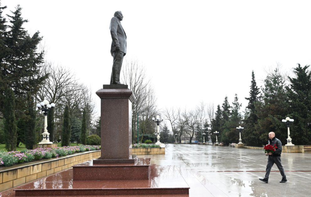 Déplacement du président de la République dans le district de Chamakhy VIDEO