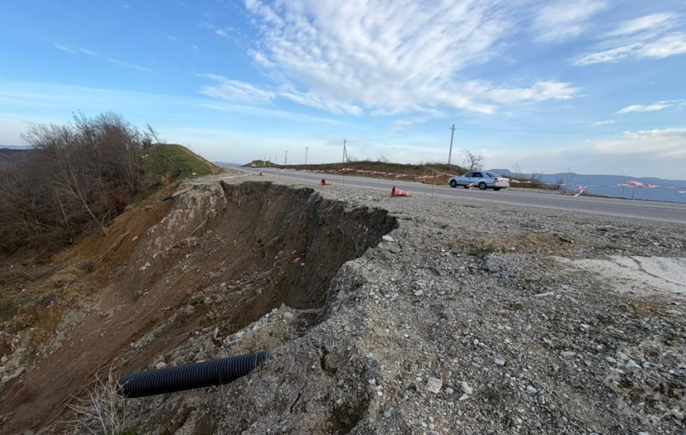 Muğanlı–İsmayıllı yolunda daha bir sürüşmə qeydə alınıb VİDEO