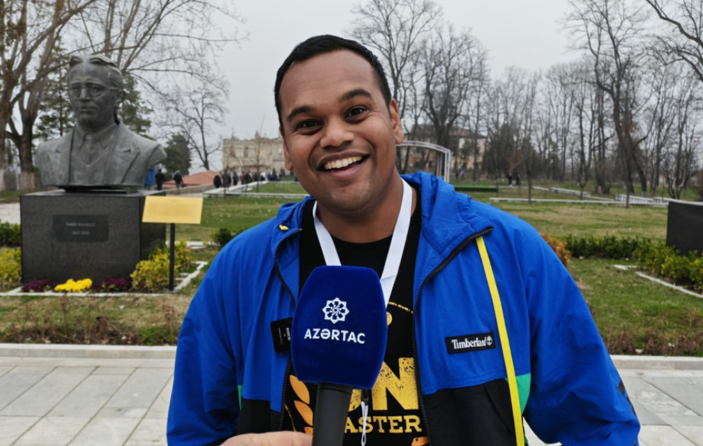 Sinqapurlu səyyah: Qarabağdakı inkişafı izləmək böyük məmnunluq doğurur VİDEO