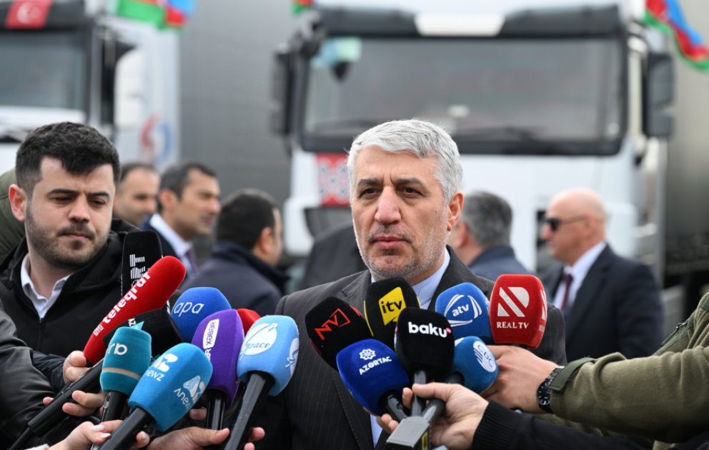 Səfir: Humanitar yardım karvanı əslində Azərbaycanın həmrəyliyini və mənəvi dəstəyini İrana çatdırır VİDEO