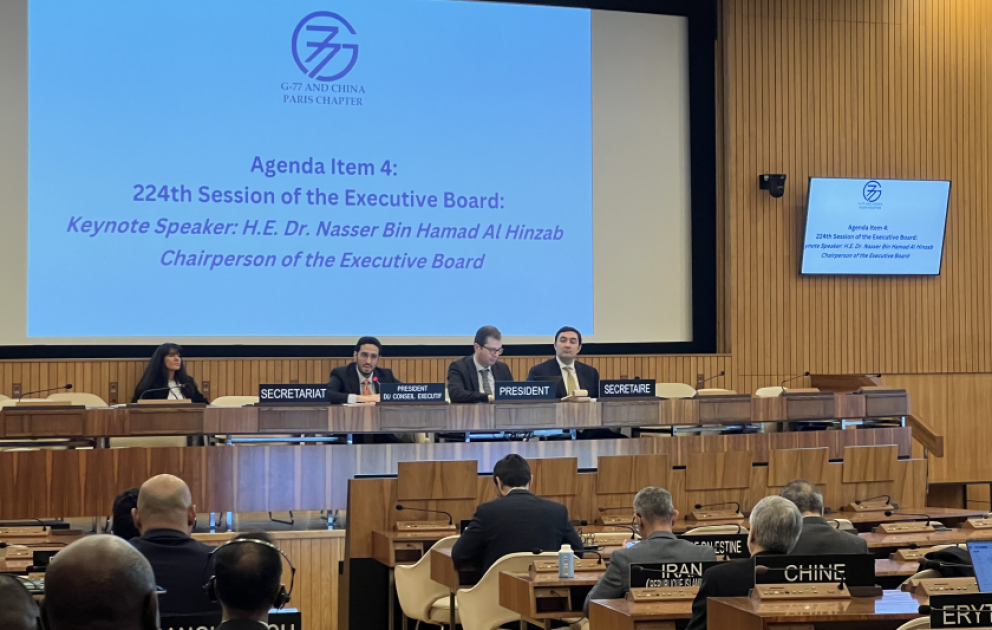 Azərbaycanın sədrliyi ilə UNESCO-da G-77 və Çin Qrupunun iclası: Sessiyaöncəsi koordinasiya gücləndirilir VİDEO