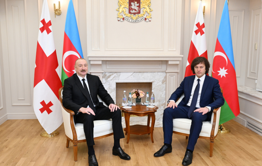 President Ilham Aliyev held one-on-one meeting with Georgian Prime Minister Irakli Kobakhidze VIDEO