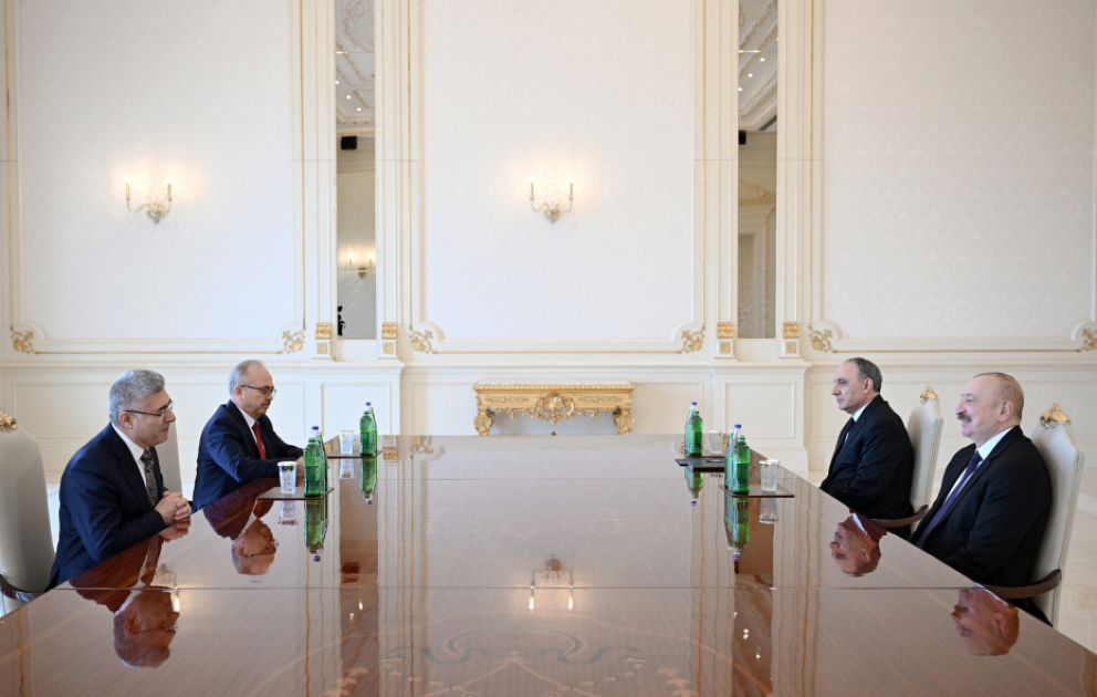 Präsident Ilham Aliyev empfängt Generalstaatsanwalt des Obersten Gerichtshofs der Türkei VIDEO