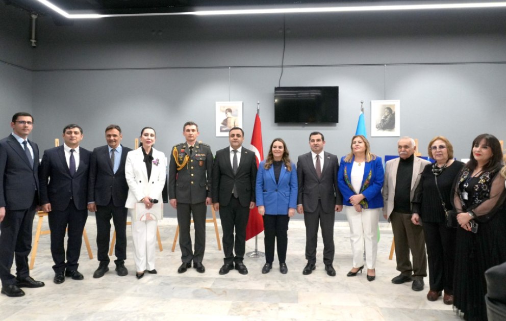 Ankarada azərbaycanlı rəssamların sərgisi açılıb VİDEO