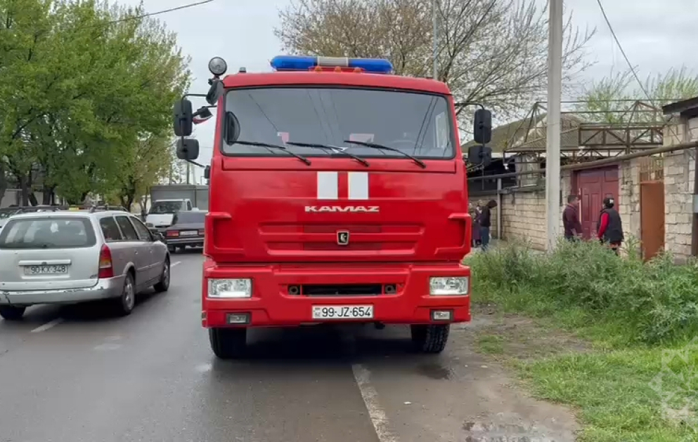 İmişlidə ev yanıb VİDEO