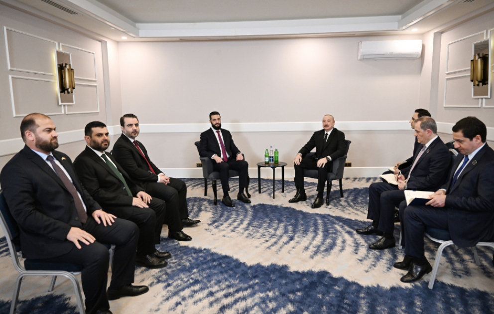 Prezident İlham Əliyevin Antalyada Suriyanın keçid dövrü Prezidenti ilə görüşü olub  YENİLƏNİB  VİDEO