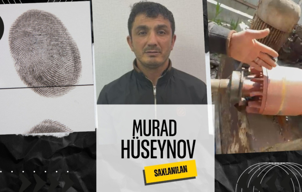 Gəncədə oğurluq etməkdə şübhəli bilinən şəxs saxlanılıb VİDEO