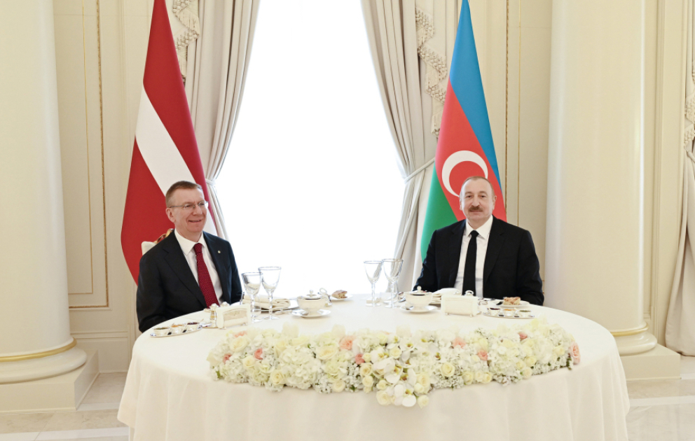 Official luncheon hosted in honor of Latvian President VIDEO