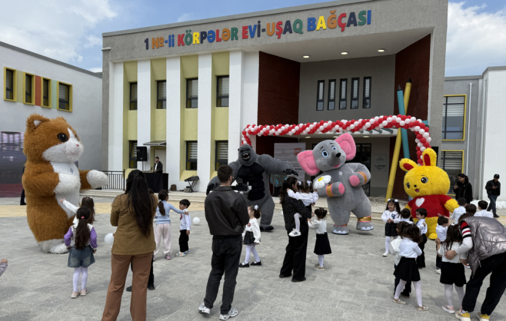 Füzulidə 240 yerlik körpələr evi-uşaq bağçası açılıb VİDEO