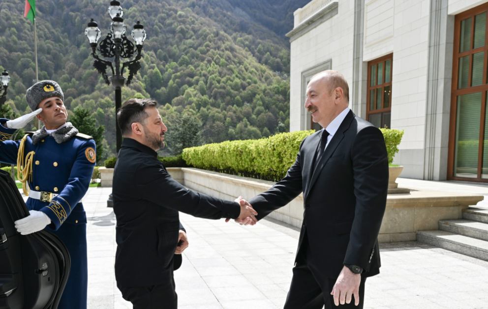 Qəbələdə Azərbaycan Prezidenti İlham Əliyevin Ukrayna Prezidenti ilə təkbətək və geniş tərkibdə görüşü olub YENİLƏNİB VİDEO