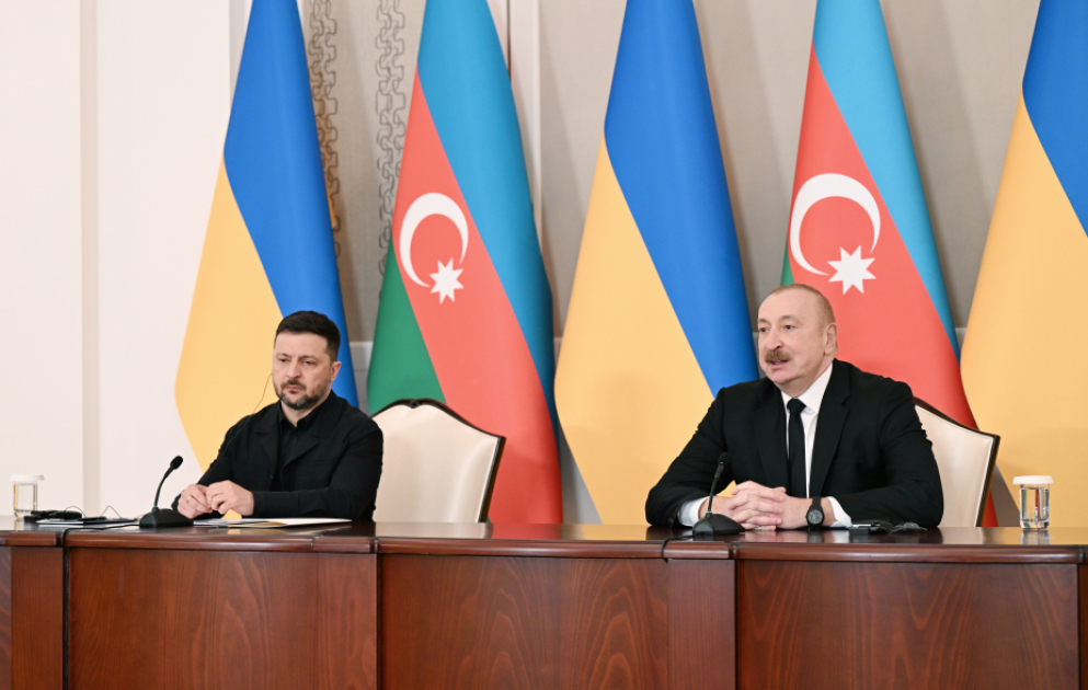 Les présidents azerbaïdjanais et ukrainien font des déclarations à la presse MIS A JOUR VIDEO