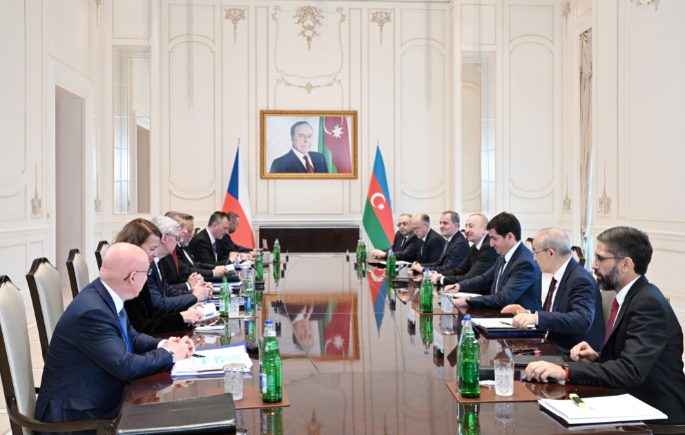 President of Azerbaijan Ilham Aliyev held expanded meeting with Prime Minister of the Czech Republic in Gabala VIDEO