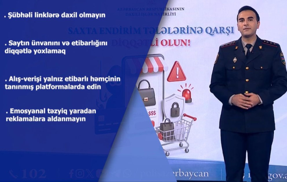 DİN: Sosial şəbəkələrdə cəlbedici reklamlara qarşı diqqətli olun VİDEO