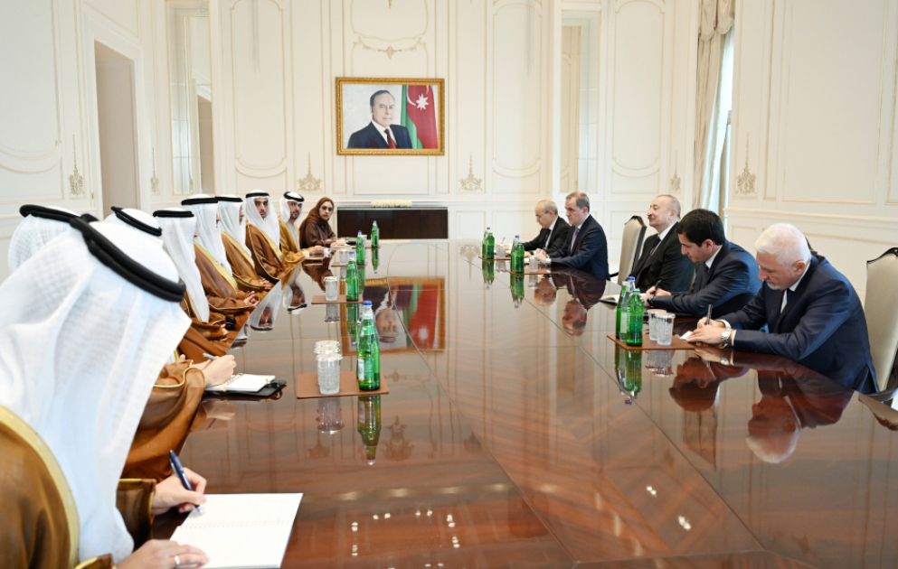President of Azerbaijan Ilham Aliyev received delegation from the United Arab Emirates