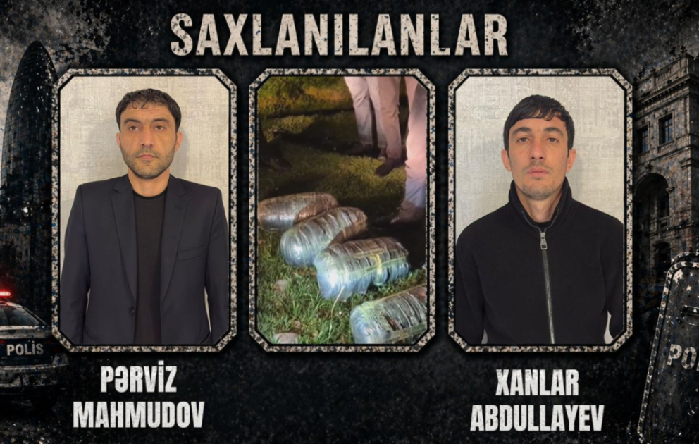 Oğuzda narkokuryerlərdən 13 kiloqramdan artıq marixuana aşkarlanıb VİDEO