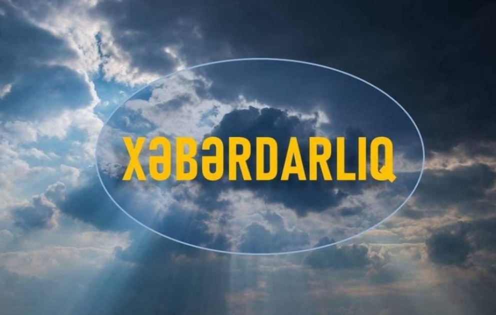 Yağış yağacaq, dolu düşəcək, çaylarda sululuq artacaq - XƏBƏRDARLIQ VİDEO