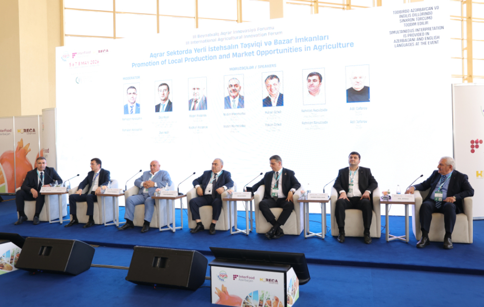 lll Beynəlxalq Aqrar İnnovasiya Forumu çərçivəsində panel müzakirələri davam edir VİDEO