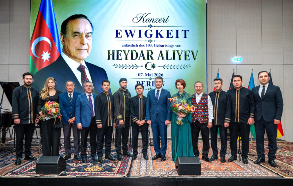 Ulu Öndər Heydər Əliyevin anadan olmasının 103-cü ildönümü Berlində qeyd edilib VİDEO