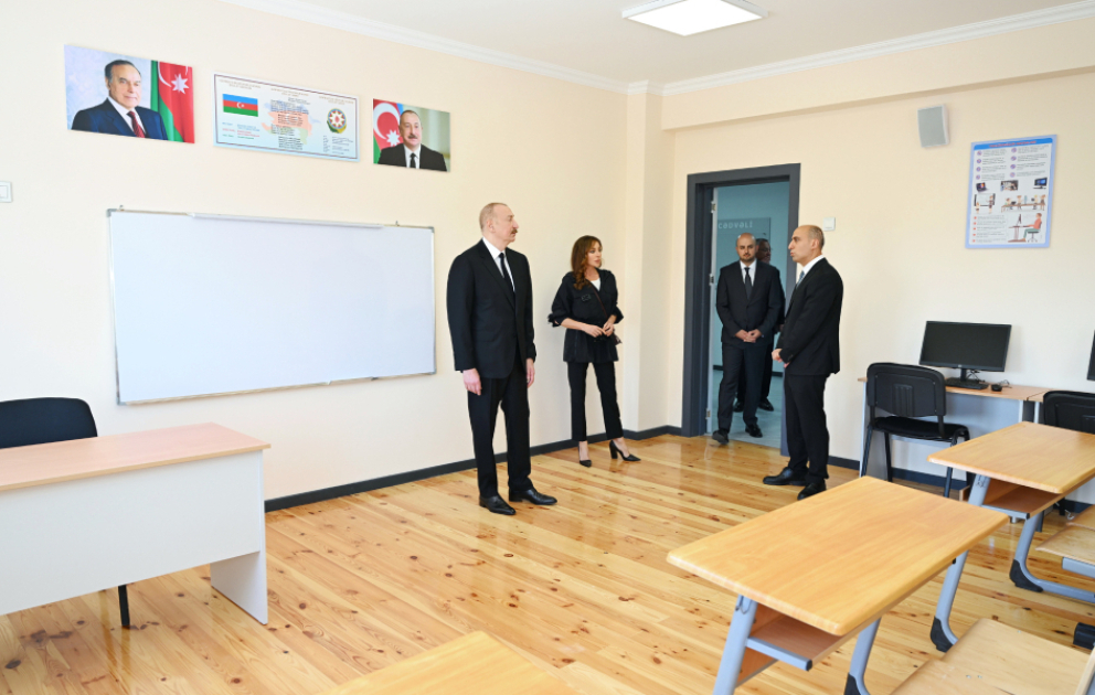 Le président Ilham Aliyev participe à l'inauguration du village de Chukurbeyli du district de Djabraïl VIDEO