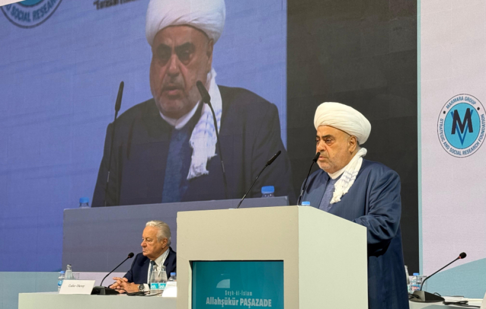 Allahşükür Paşazadə: Regionda sülh və tərəqqi layihələrinin təşəbbüskarı kimi çıxış edirik VİDEO