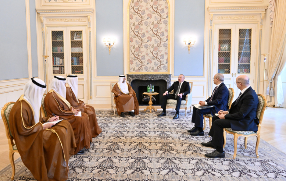 Ilham Aliyev empfängt Energieminister der Vereinigten Arabischen Emirate VIDEO