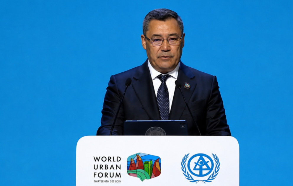 Sadır Japarov: WUF13 urbanizasiya və mənzil əlçatanlığı məsələlərinin müzakirəsi üçün unikal platformadır VİDEO