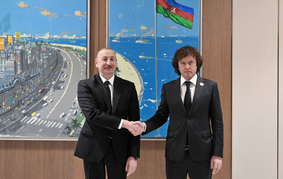 Entretien du président azerbaïdjanais avec le Premier ministre géorgien VIDEO