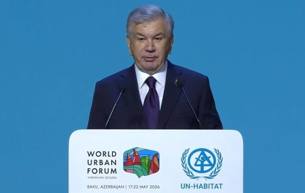 Şavkat Mirziyoyev WUF13-ün qüsursuz təşkilinə görə Prezident İlham Əliyevə minnətdarlığını bildirib VİDEO