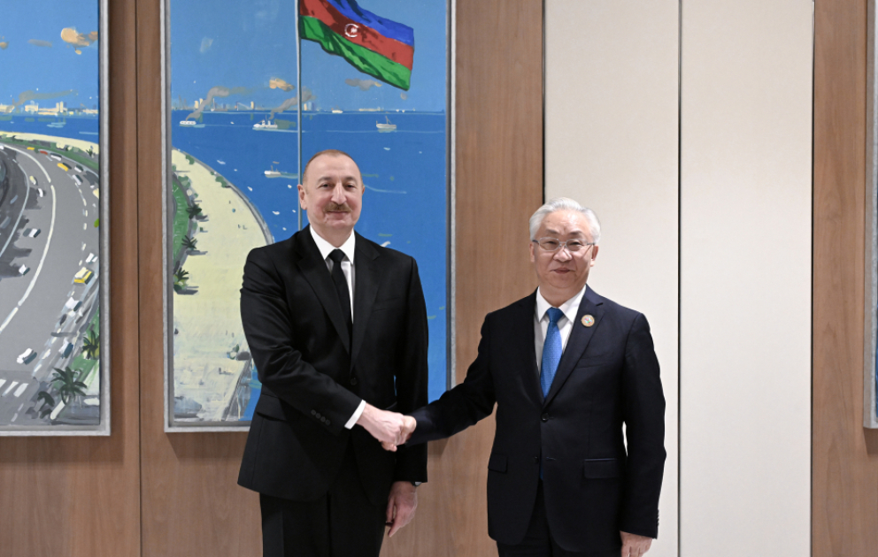 Le président azerbaïdjanais reçoit le vice-Premier ministre du Conseil étatique chinois VIDEO