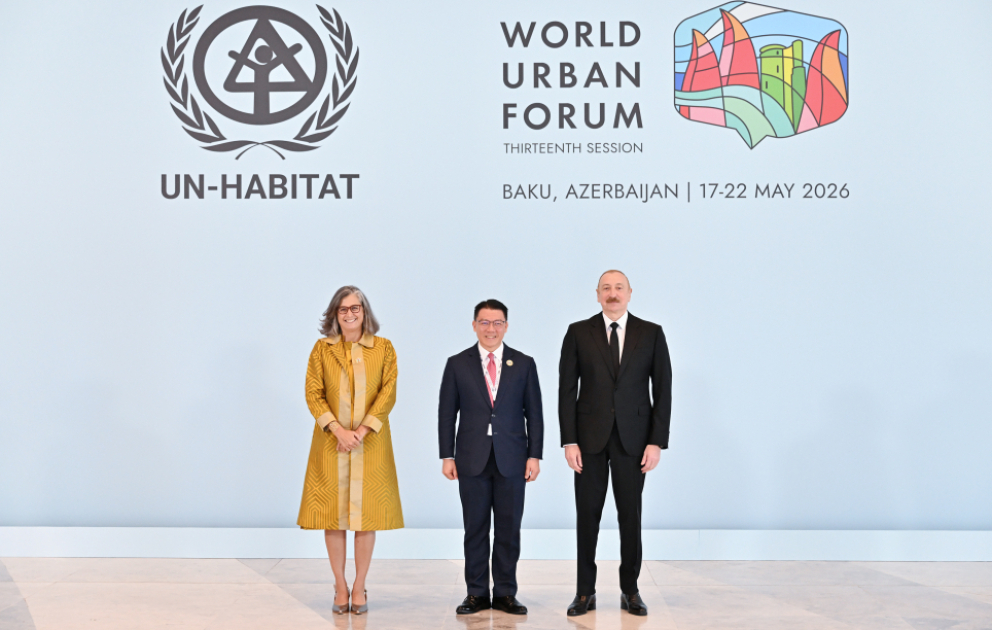 Bakıda Ümumdünya Şəhərsalma Forumunun 13-cü Sessiyasının açılış mərasimi keçirilib  Prezident İlham Əliyev tədbirdə çıxış edib  YENİLƏNİB VİDEO