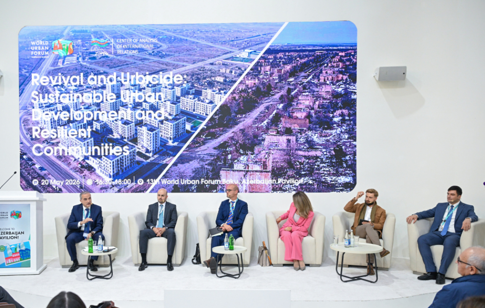 WUF13-də beynəlxalq panel sessiya - "Dirçəliş və urbisid: Dayanıqlı şəhərsalma və davamlı icmalar” YENİLƏNİB VİDEO