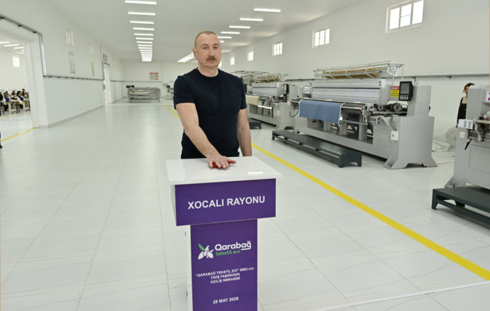 “Garabagh Textile House” LLC inaugurated in Khojaly city VIDEO