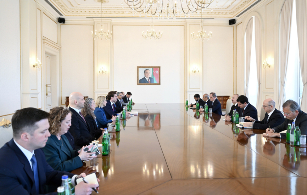 President Ilham Aliyev received U.S. delegation led by Assistant Secretary of State for Economic, Energy, and Business Affairs VIDEO