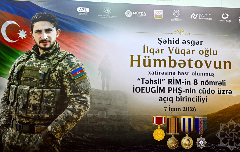 Şəhid İlqar Hümbətovun xatirəsinə həsr olunmuş cüdo turniri start götürüb VİDEO