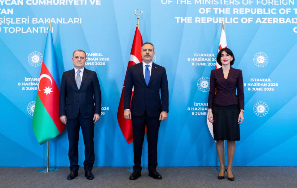 Azerbaijani, Turkish and Georgian foreign ministers meet in Istanbul VIDEO