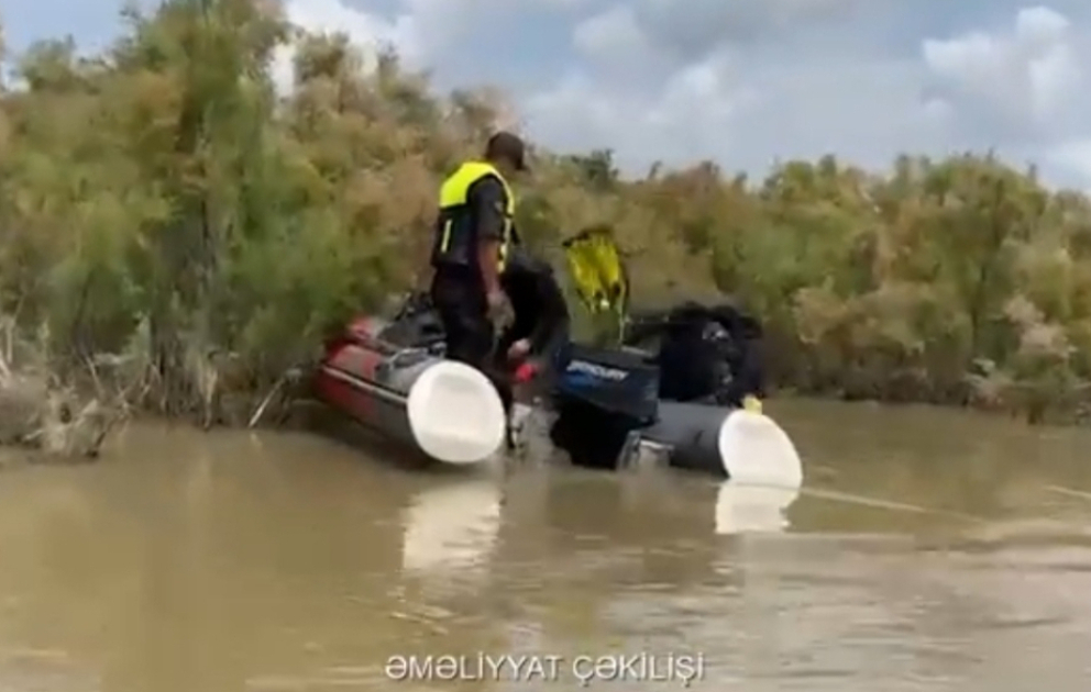 FHN: Araz çayında batdığı ehtimal olunan şəxsin axtarışları davam etdirilir VİDEO