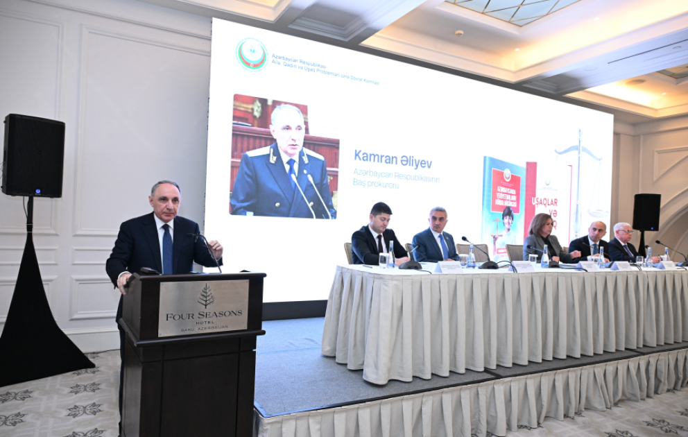 Baş prokuror: Dünyada uşaqlara qarşı zorakılıq halları ciddi narahatlıq doğurur VİDEO