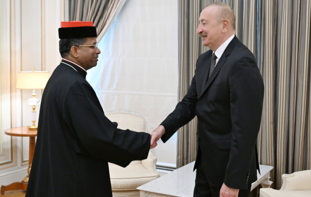 Le président azerbaïdjanais reçoit le préfet du dicastère pour le Dialogue interreligieux du Saint-Siège VIDEO
